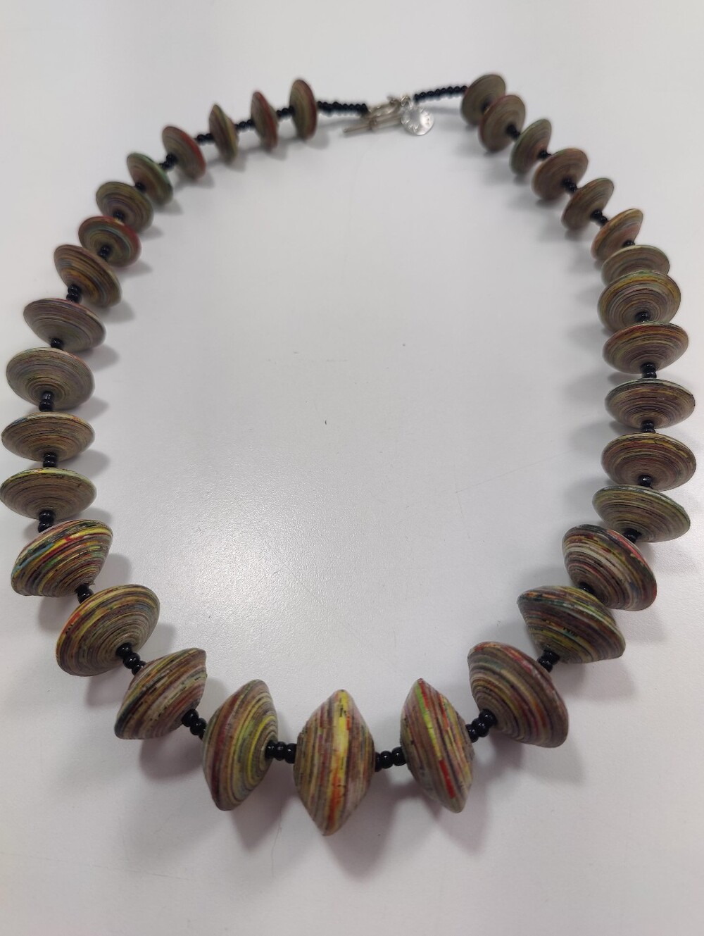 Bead for Life Multicolor Layered Bead Artisan Boho Statement Necklace